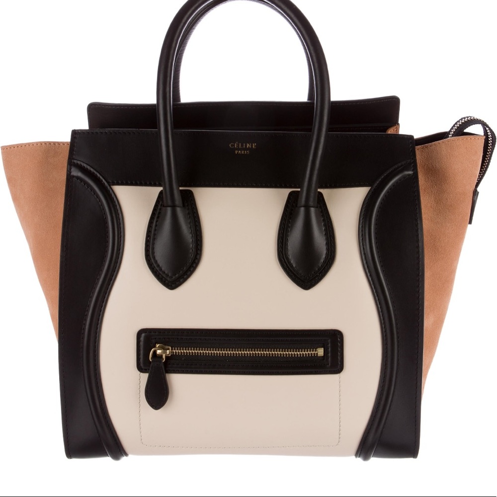CELINE tri tone mini luggage - Picture 3 of 12